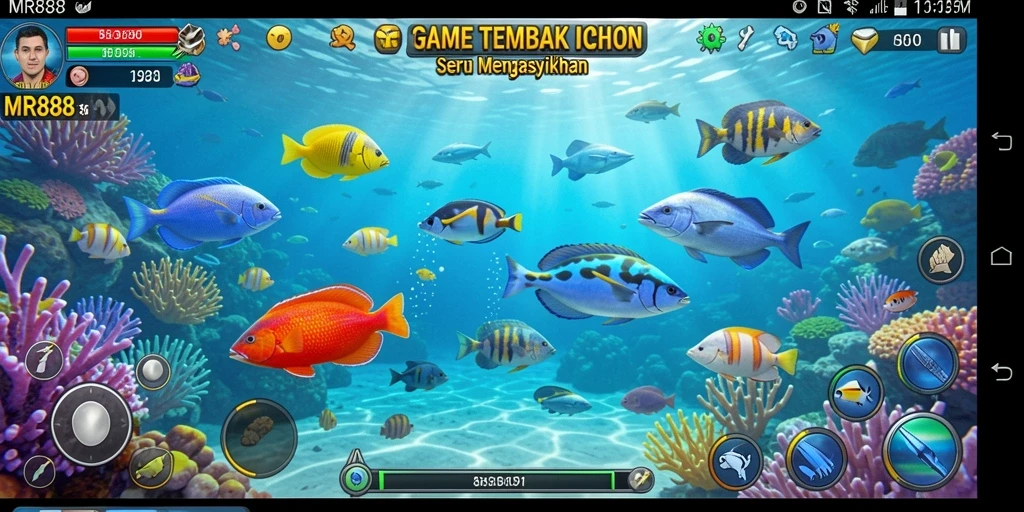 Screenshot gameplay MR888 yang seru dan penuh aksi Tembak Ikan.
